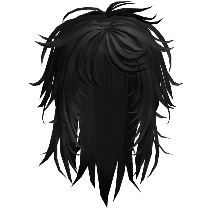 Vkei Long Messy Razor Cut Hair (Black)