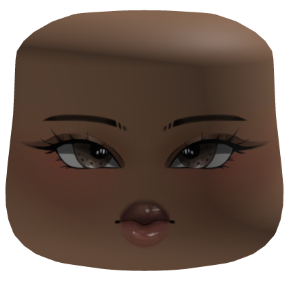 Baddie Makeup Cheeks Face W/ Cute Brown Eyes