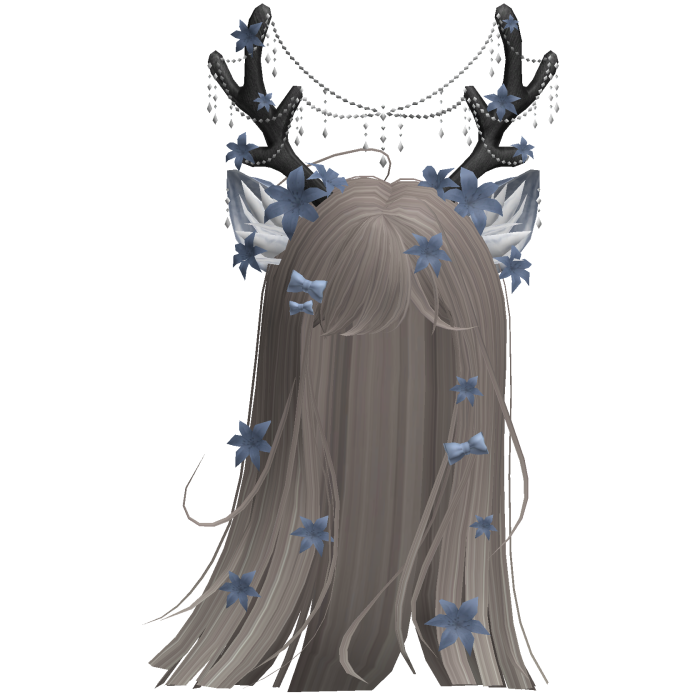 Ethereal Christmas Fairy Fawn Hair w/ Antlers