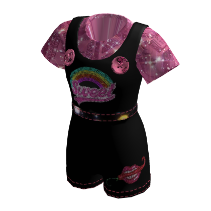 ✨ Black bling diamond Tshirt cali girl overalls