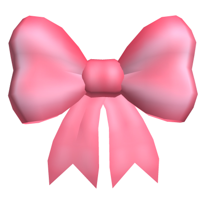 Left Bow Ribbon in Pink