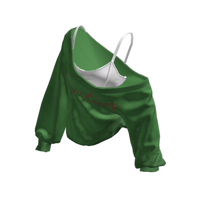 Christmas Cozy Baggy Sweater Green