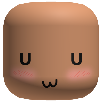 happy uwu cute blush face Roblox item