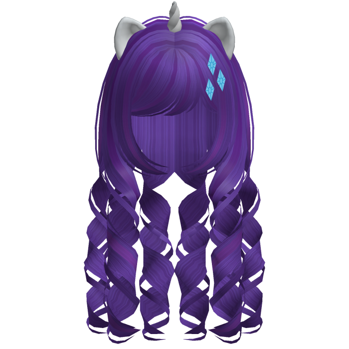 ♡ kawaii mlp curly long rarity hair