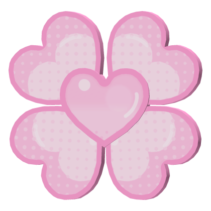 🍀WOWZIES! Kawaii Tweencore Clover Hairclip (Pink) Roblox item
