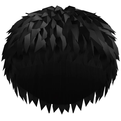 Roblox hair preview for Black Nerdy Anime Boy Short Messy Haircut