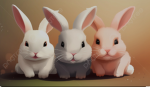 The Cute Fluffy bunnies
