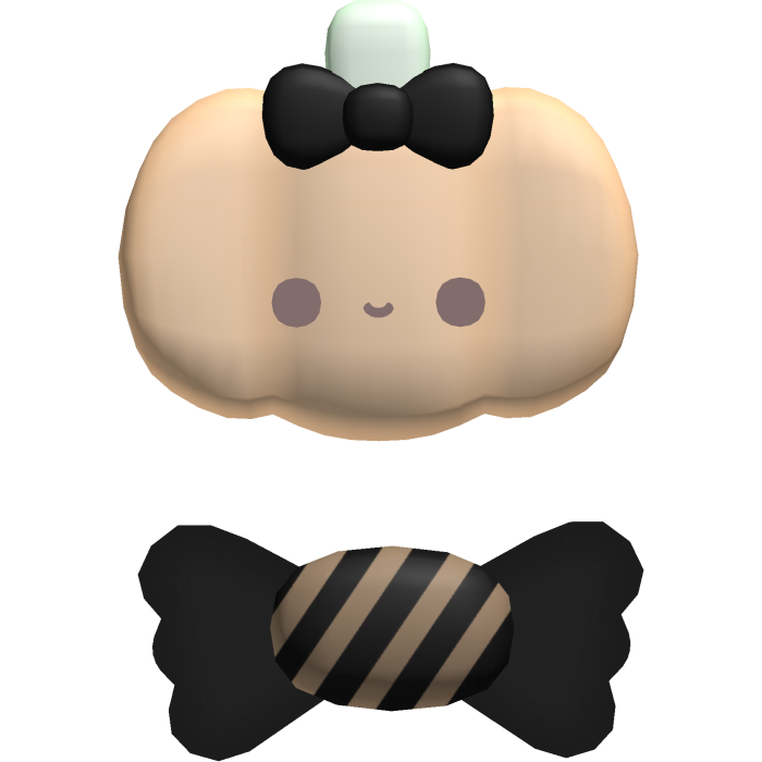 Cute Candy Pumpkin Black Halloween Clips