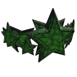 Green Wool Star Crown