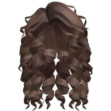 Flowy Curly Hair (Brown) Roblox item