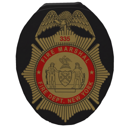 FDNY Fire Marshal Badge (Waist) thumbnail