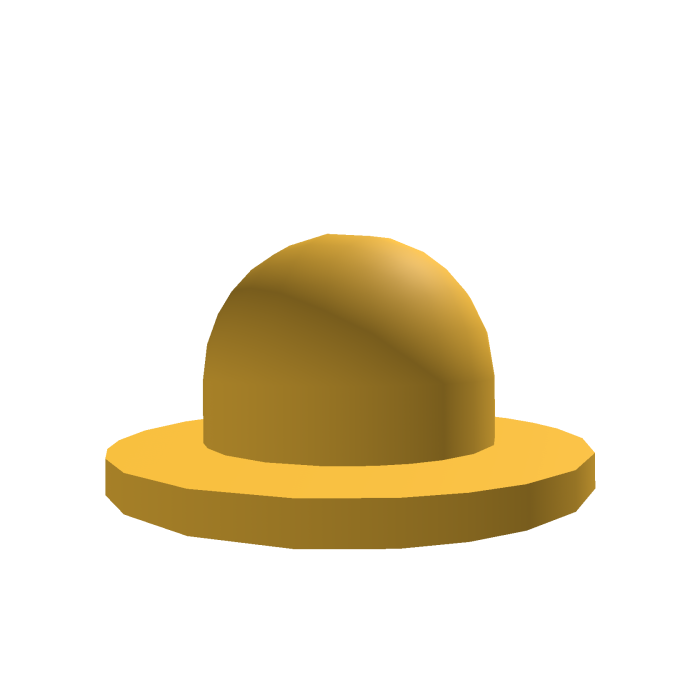 Gold Classic Rounded Top Hat