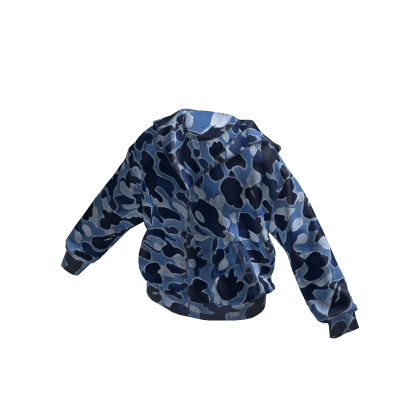 Blue Camo Hoodie