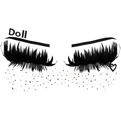 Fluffy Lashes Freckles Roblox item