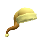 Golden Flowy Santa Hat