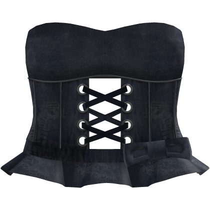 Blue denim babydoll corset dress Roblox item