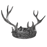 (CODE: 7SC) Silver Vanguard Antler Crown