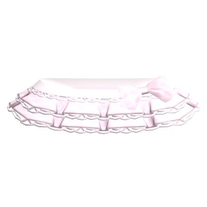 cutesy plaid mini skirt baby pink n white Roblox item