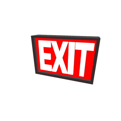 Apeirophobia Exit Mounted on Wall Ceiling wall