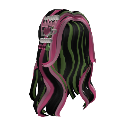 essence - Full Clips Black Pink Hair
