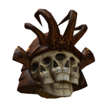 Undead Bronze Samurai Battle Helmet