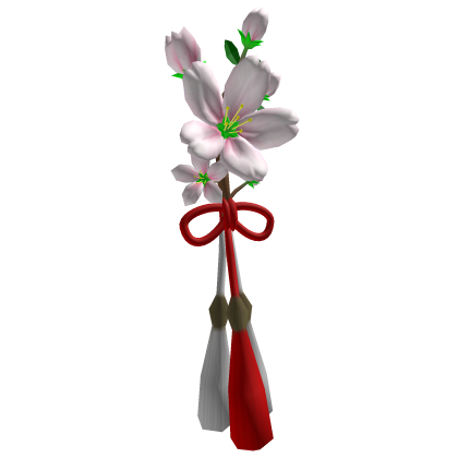Japanese-style Hair Flower with Sakura - Left