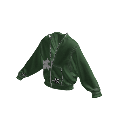 Sage Green Grunge Scene Zebra Sweater thumbnail