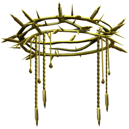 Gothic Spiked Scary Crown Thorns Gold Roblox item