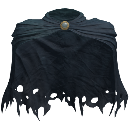 Worn Distressed Blue Paladin Cloak
