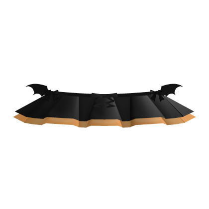 ꒰ Halloween Cute Orange Ruffled Vampire Skirt