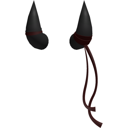 Cute Devil Ribbon Horns in Red Roblox item