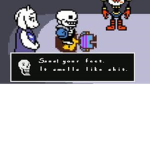 The boys taking some beans
