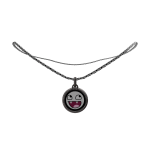 Epic Vampire Face Silver Chain Necklace [R6]