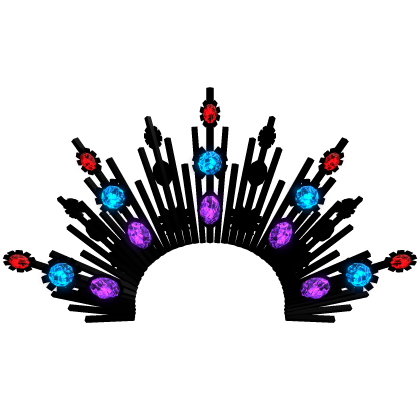 Black Sunburst Radiant Celestial Halo Crown Tiara