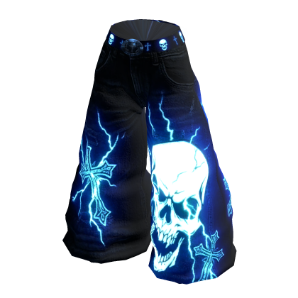 ✅🔴Emissive Y2k Glowing Baggy Pants🔴✅