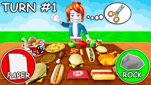 กรรไกรกระดาษหิน, กิน!