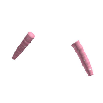 Starry Stars Arm Warmers Pink and White