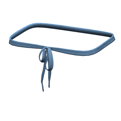 -',ৎ Blue Thrifted Shoelace Belt (3.0)