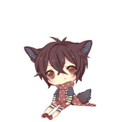 Chibi - Sitting Kawaii Boy