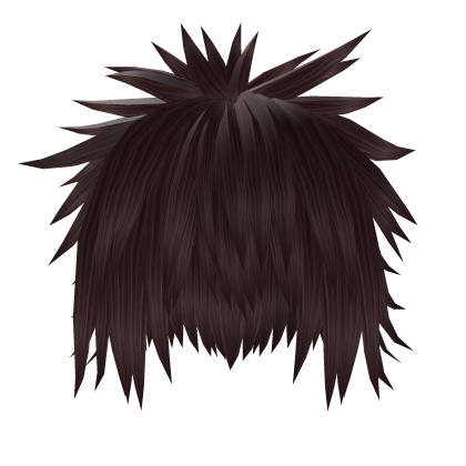 Messy Spiky Emo Dark Red Hair Roblox item