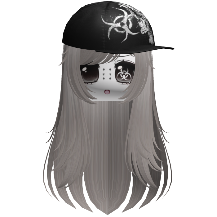Moe Scene Ash Brown Wispy Hair /w Emo Cap