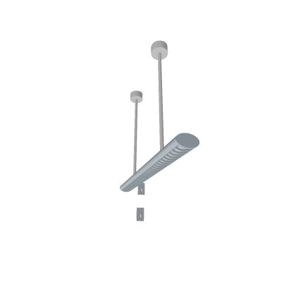 hanging preheat fluorescent light (single bulb)