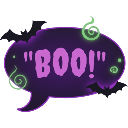 Halloween BOO Speech Bubble Roblox item