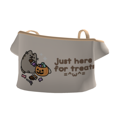♡ just here for treats pusheen shirt kawaii crop