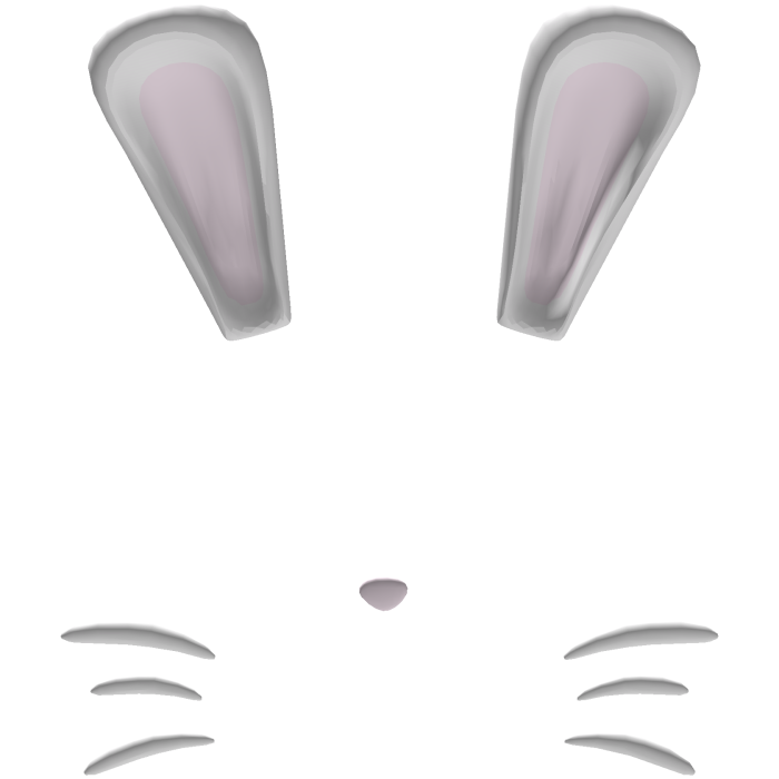Bunny Ears + Whiskerss pink+white