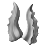 White Flora Horns