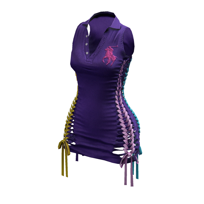 Braided Cutout Sleeveless Polo (Rarity)