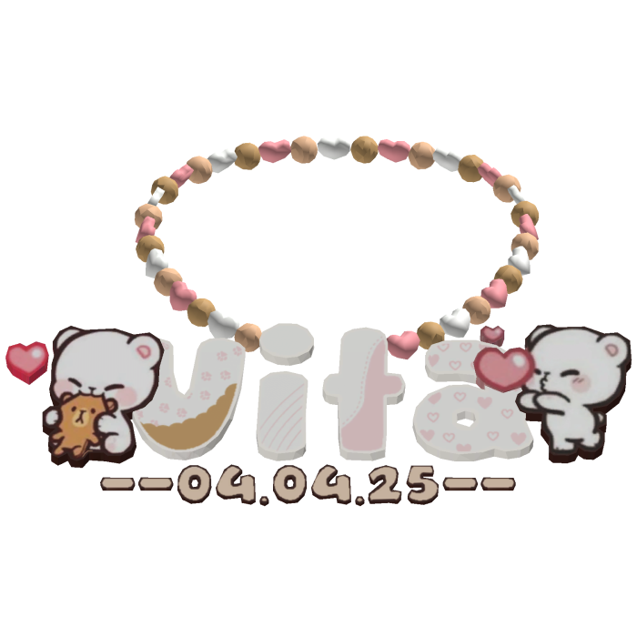 vita custom matching necklace