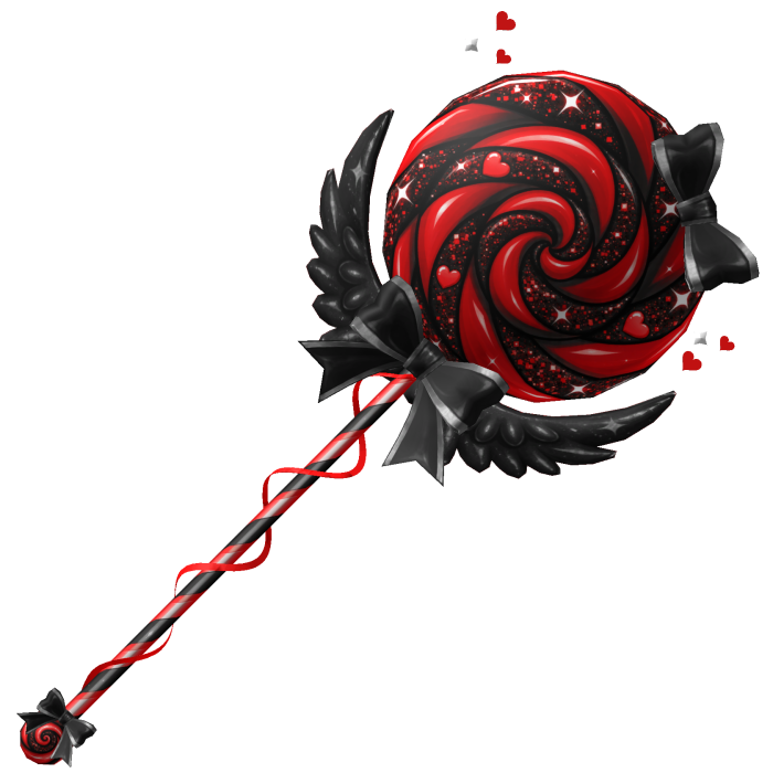 Angel Princess Cute Lollipop - Black Red Halloween