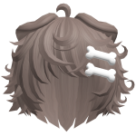𐂯 cute messy kawaii brown puppy boy hair 